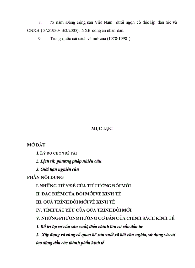image for page TTHCM018 Đường lối Đổi mới nền kinh tế theo định hướng xã hội chủ nghĩa của Đảng 1986 2006