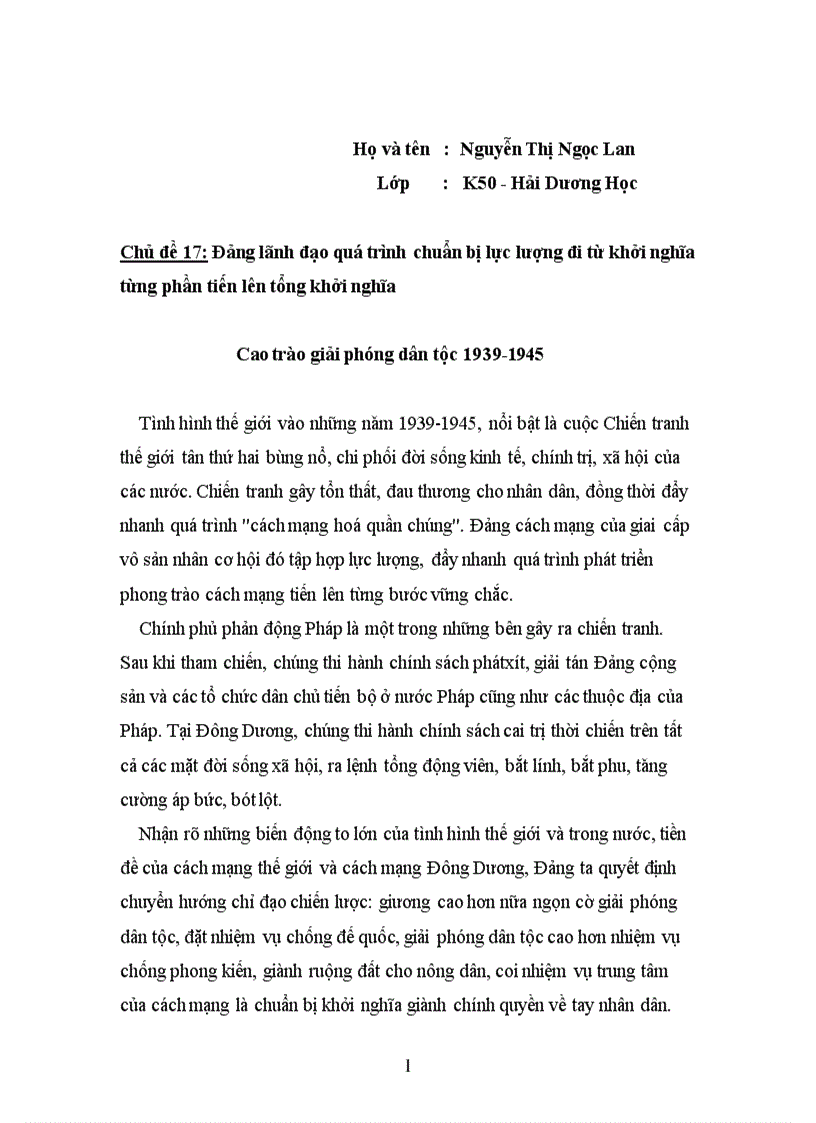 image for page Đảng lãnh đạo quá trình chuẩn bị lực lượng đi từ khởi nghĩa từng phần tiến lên tổng khởi nghĩa