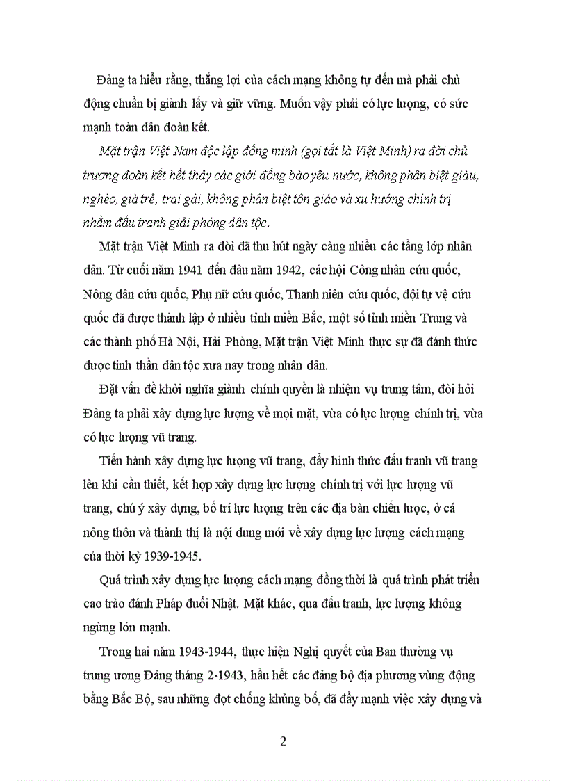 image for page Đảng lãnh đạo quá trình chuẩn bị lực lượng đi từ khởi nghĩa từng phần tiến lên tổng khởi nghĩa