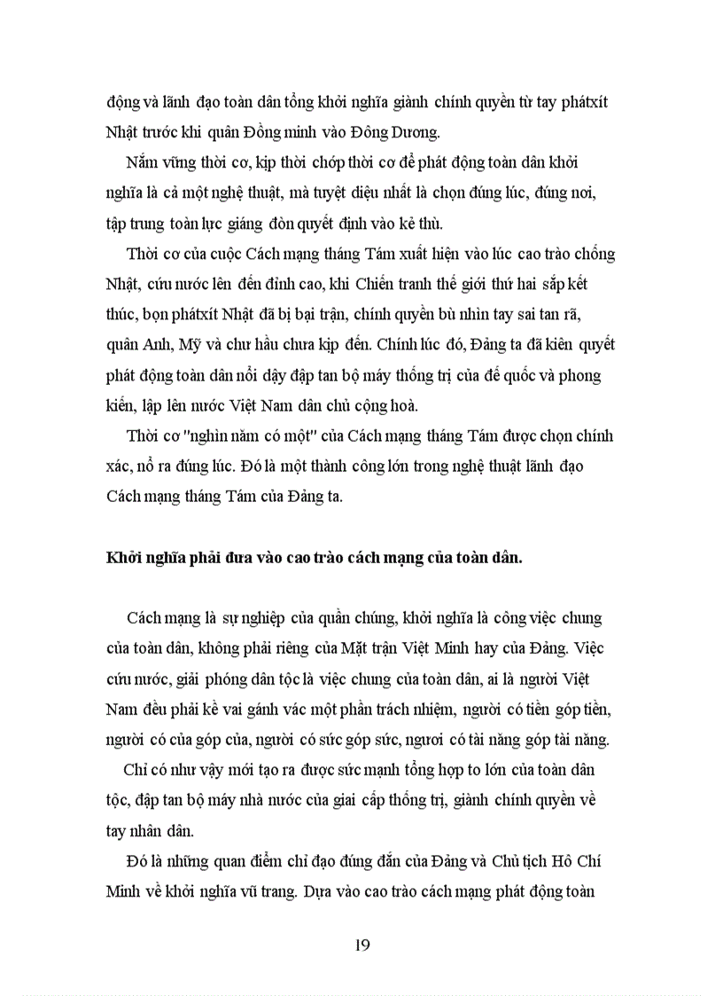 image for page Đảng lãnh đạo quá trình chuẩn bị lực lượng đi từ khởi nghĩa từng phần tiến lên tổng khởi nghĩa