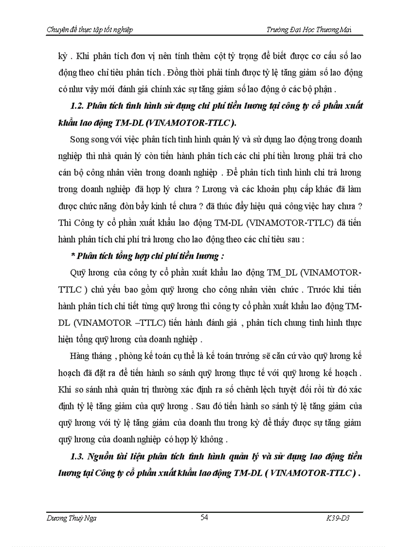 image for page Hoàn thiện nội dung và phương pháp phân tích lao động tiền lương tại công ty Cổ phần xuất khẩu lao động thương mại và du lịch VINAMOTOR TTLC