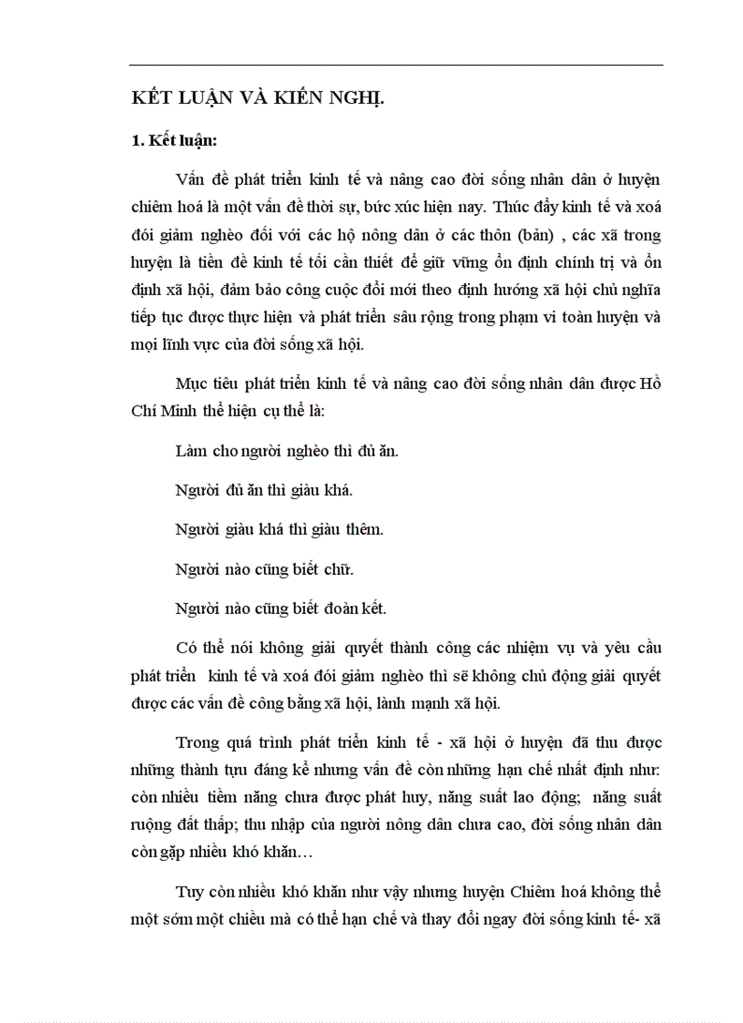 image for page Những giải pháp chủ yếu nhằm phát triển kinh tế và xoá đói giảm nghèo ở huyện Chiêm Hoá tỉnh Tuyên Quang