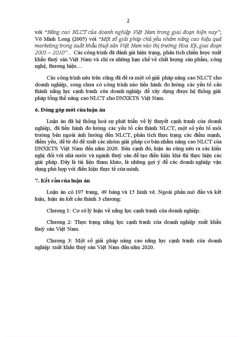 image for page Nâng cao năng lực cạnh tranh của doanh nghiệp xuất khẩu thủy sản Việt Nam đến năm 2020