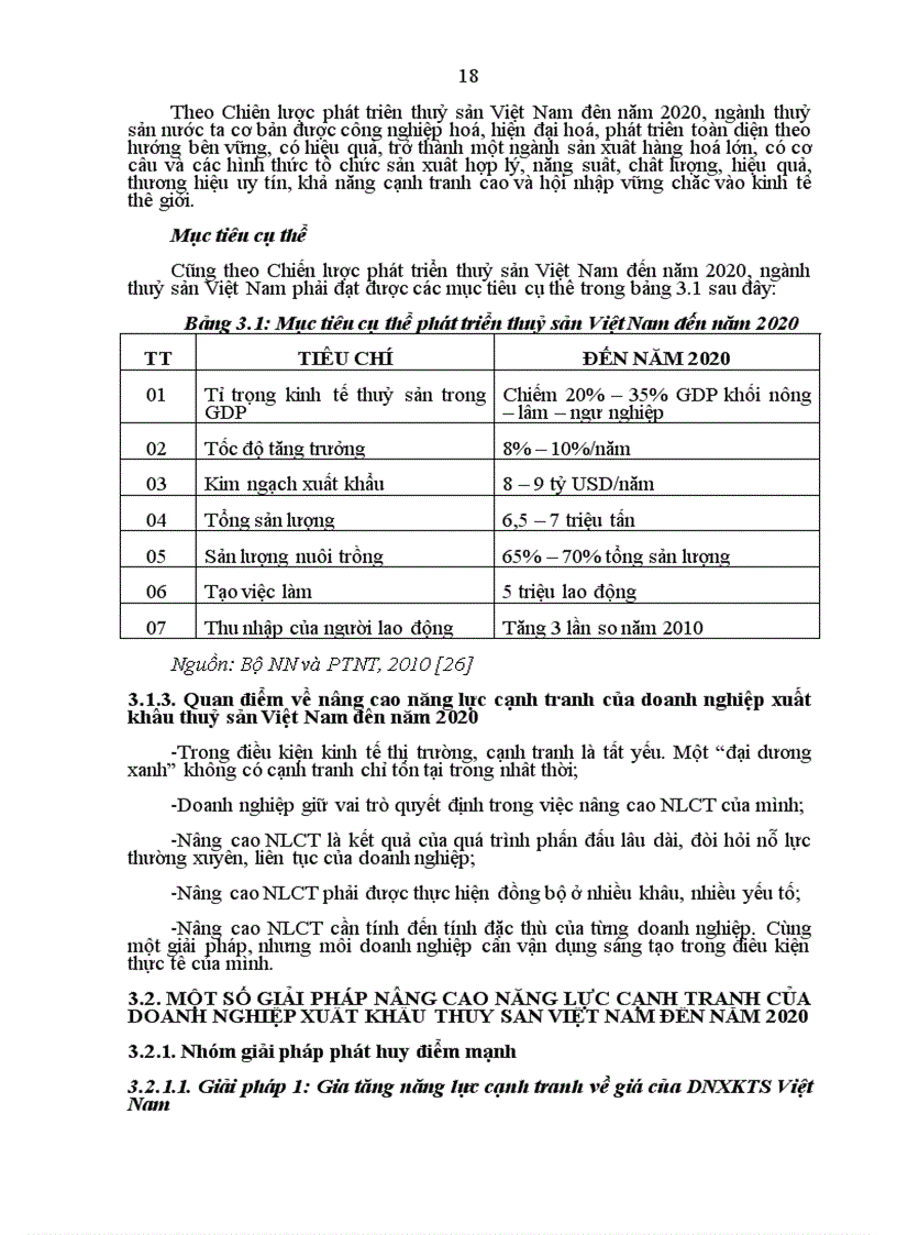 image for page Nâng cao năng lực cạnh tranh của doanh nghiệp xuất khẩu thủy sản Việt Nam đến năm 2020