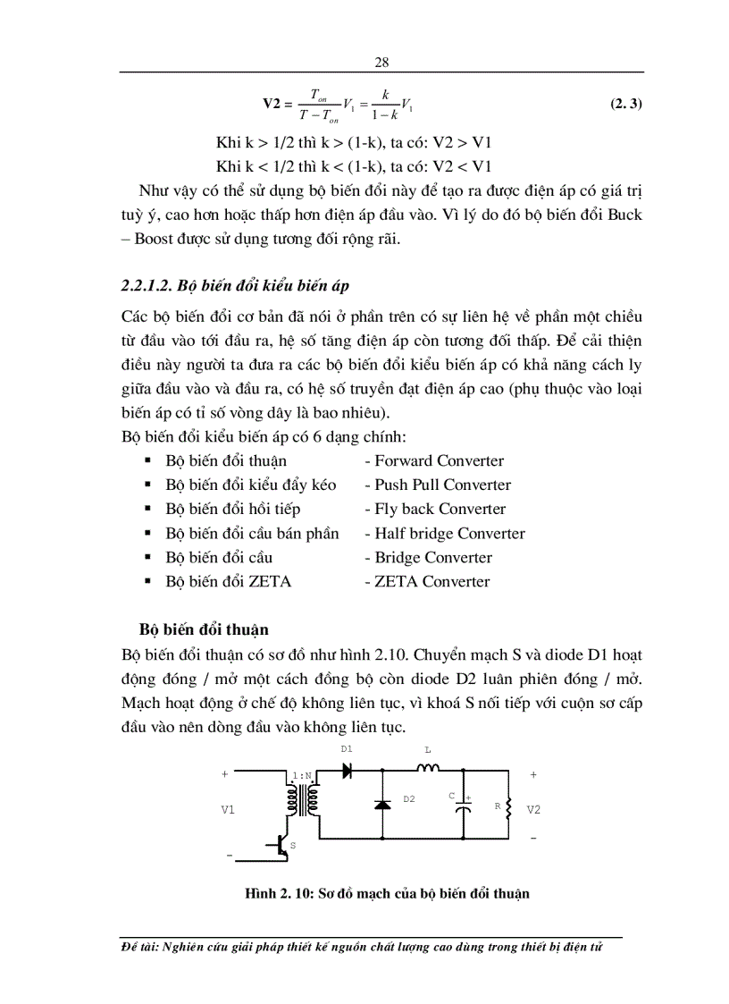 image for page Nghiên cứu giải pháp thiết kế bộ nguồn chất lượng cao dùng trong thiết bị điện tử