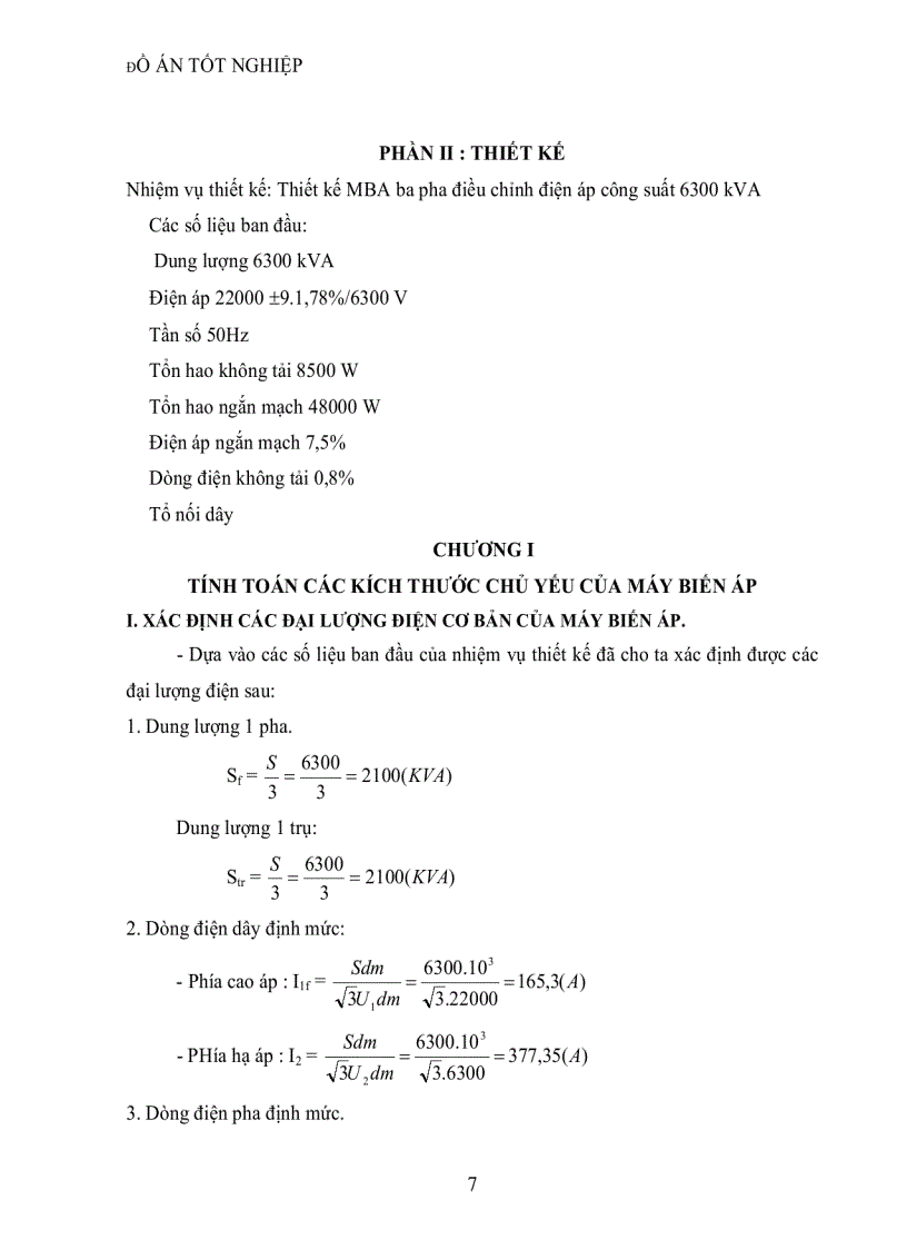image for page Đồ án tốt nghiệp thiết kế máy biến áp điện lực ba pha ngâm dầu