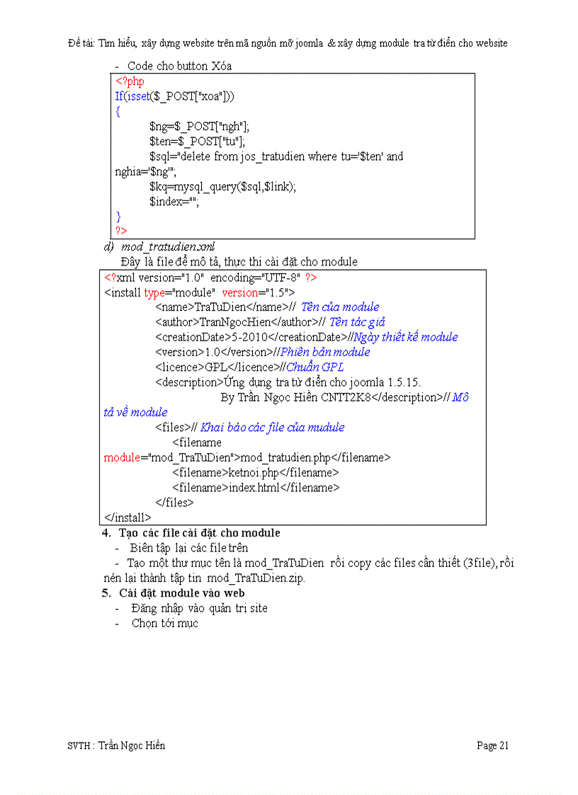 image for page Tìm hiểu xây dựng website trên mã nguồn mỡ joomla xây dựng module tra từ điển cho website