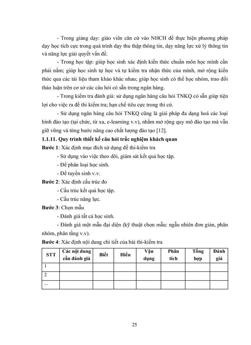 image for page Nghiên cứu xây dựng ngân hàng câu hỏi trắc nghiệm khách quan dùng để kiểm tra đánh giá kết quả học tập môn tóan lớp 12 tại trường THPT Bến Tre VĨnh Phúc
