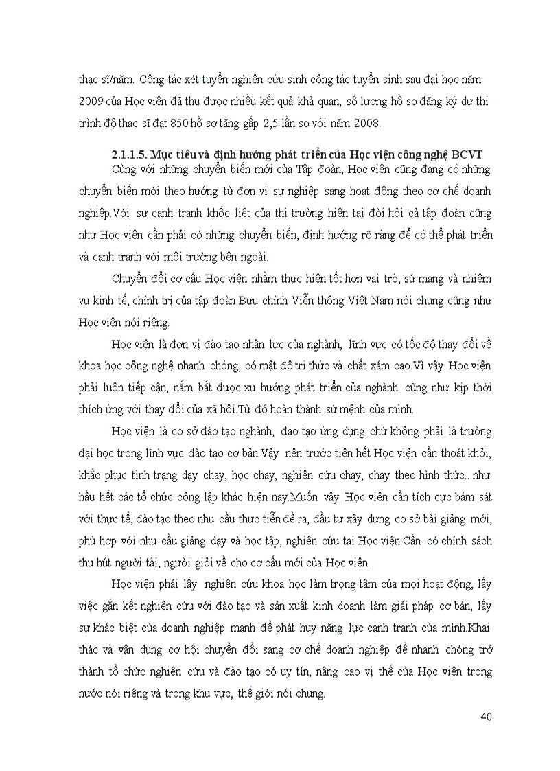image for page Lập kế hoạch truyền thông cho công tác tuyển sinh hệ hoàn chỉnh kiến thức chính quy và hệ vừa làm vừa học của Học Viện BCVT năm 201