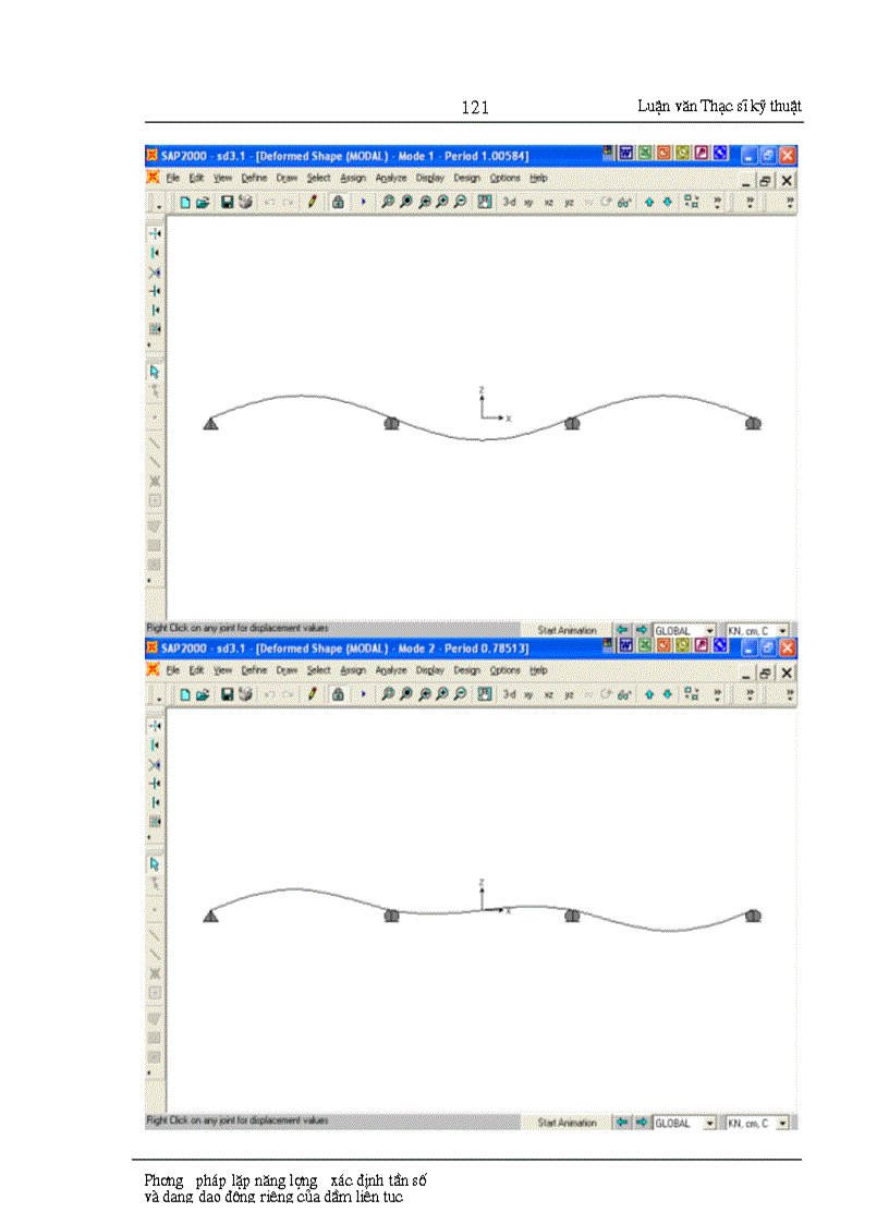 image for page Phương pháp lập năng lượng xác định tần số và dạng dao động riêng của dầm liên tục