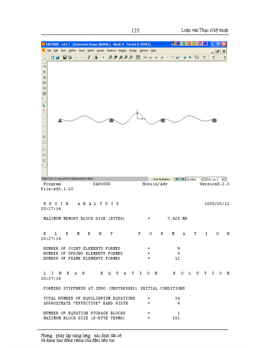 image for page Phương pháp lập năng lượng xác định tần số và dạng dao động riêng của dầm liên tục