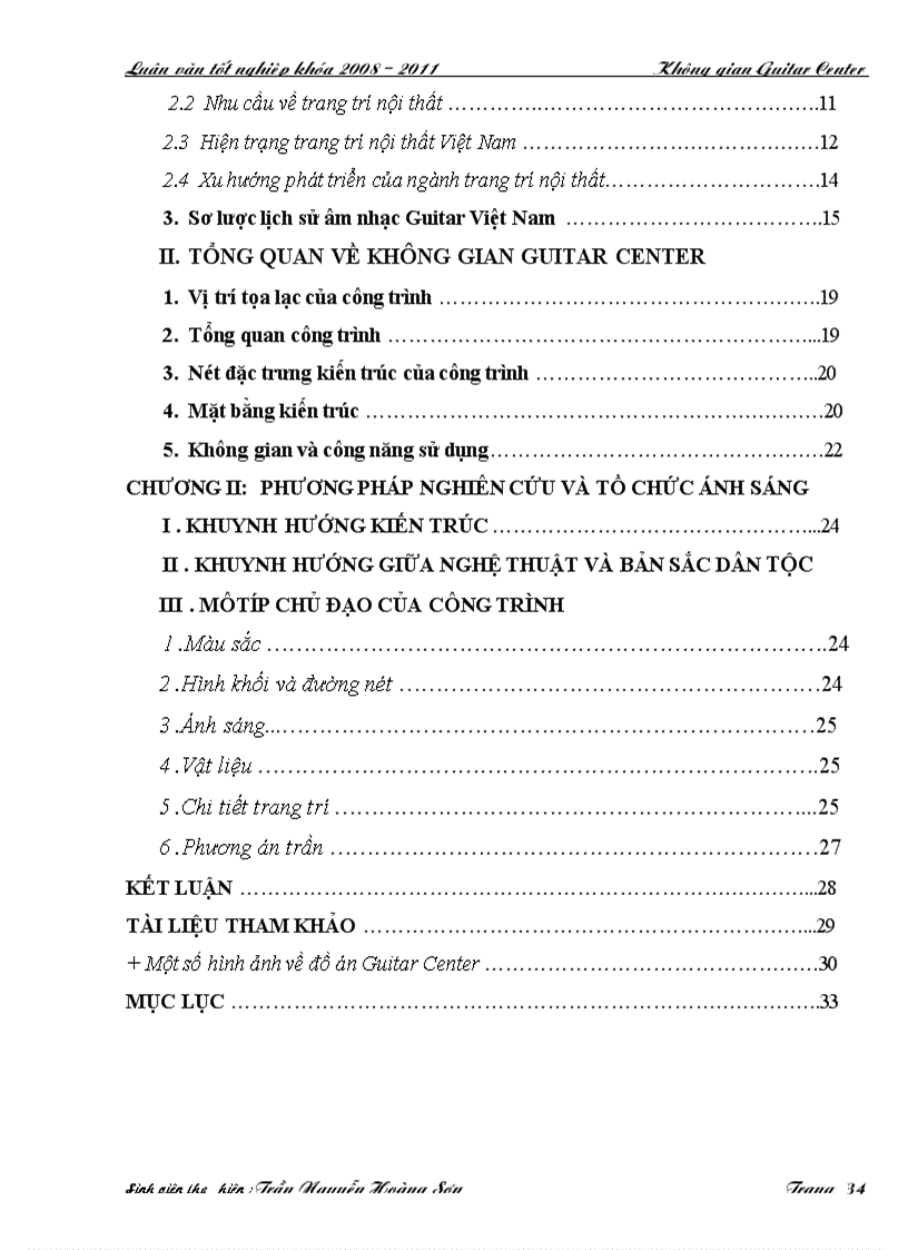 image for page Đồ án tốt nghiệp chuyên ngành thiết kế và trang trí nội thất luận văn tốt nghiệp đồ án trung tâm âm nhạc guitar center