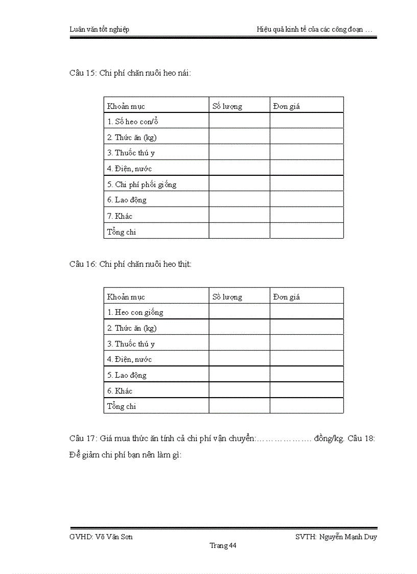 image for page Hiệu quả kinh tế của các công đoạn chăn nuôi giết mổ và phân phối sản phẩm thịt heo tại tỉnh Đồng Tháp
