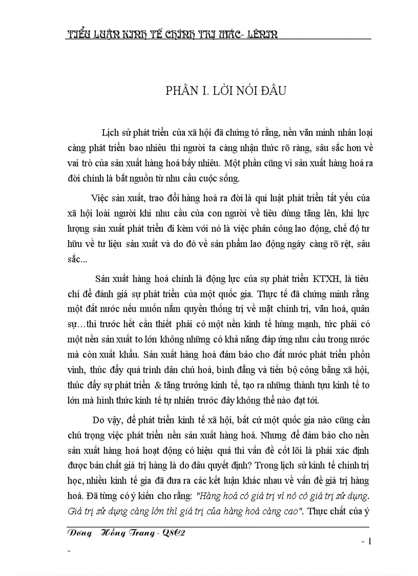 image for page Hàng hoá có giá trị vì nó có giá trị sử dụng Giá trị sử dụng càng lớn thì giá trị của hàng hoá càng cao