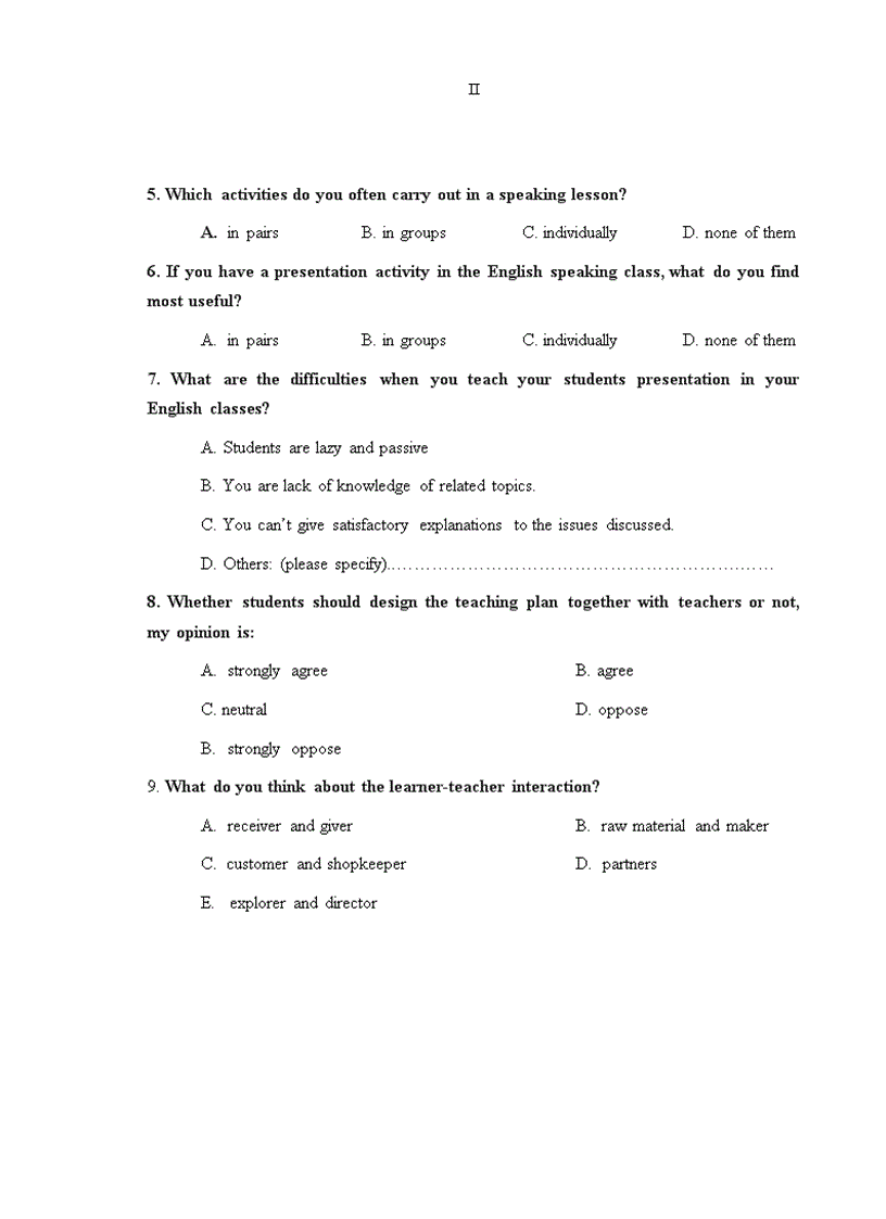 image for page Classroom activities to stimulate 10 form students presentation in english speaking lessons at marie curie high school hai phong