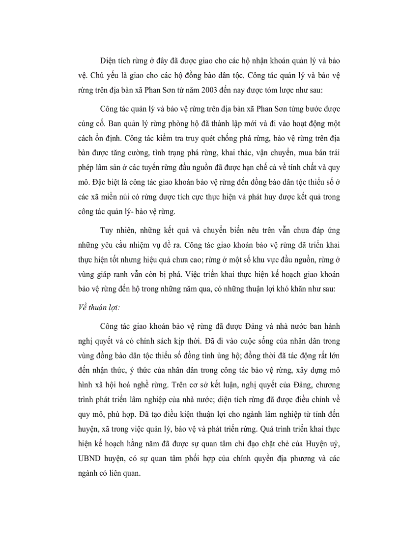 image for page Tìm hiểu thực trạng quản lý bảo vệ rừng cho người DT ở phan sơn bác bình bình thuận