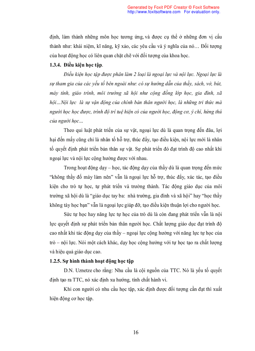 image for page Những yếu tố ảnh hưởng tới tính tích cực học tập của SV ĐH