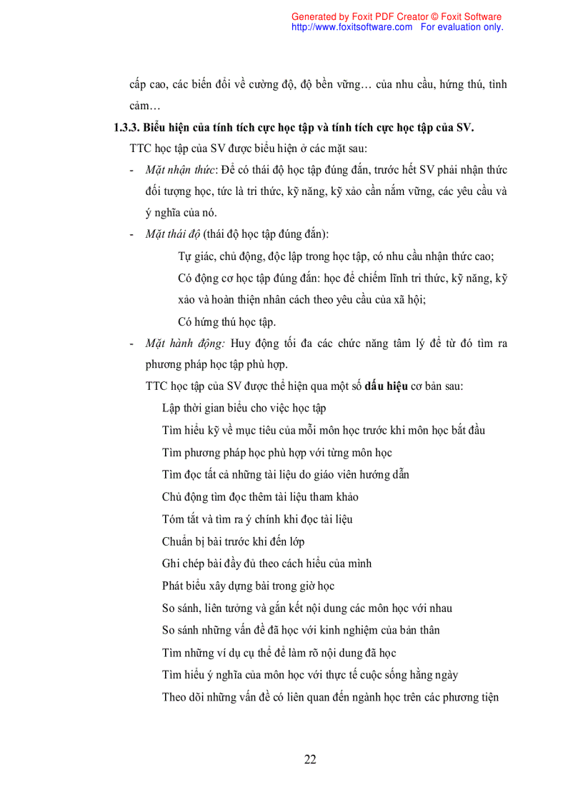 image for page Những yếu tố ảnh hưởng tới tính tích cực học tập của SV ĐH