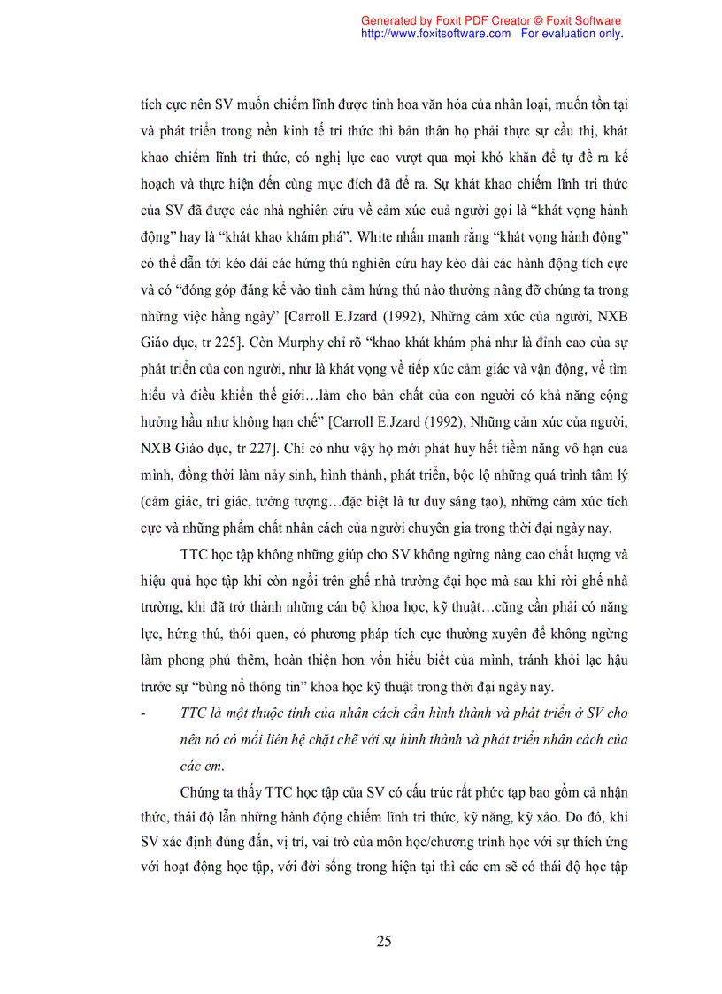 image for page Những yếu tố ảnh hưởng tới tính tích cực học tập của SV ĐH