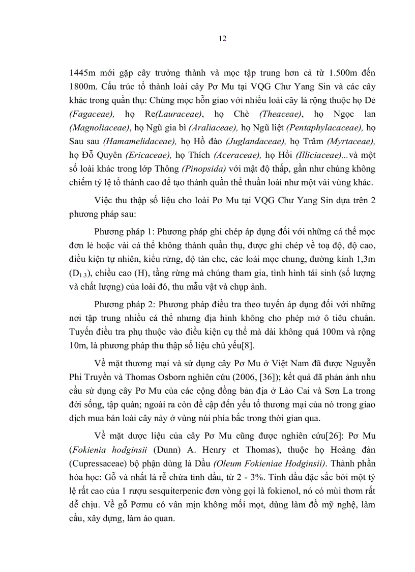 image for page Xác định các nhân tố sinh thái ảnh hưởng đến phân bố tái sinh tự nhiên loài Pơ mu tại vườn quốc gia Chưyangsin tỉnh Đắc lắc