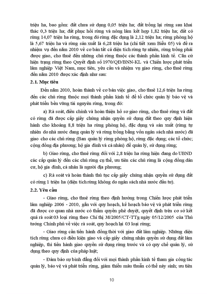 image for page Giao rừng cho thuê rừng giai đoạn 2007 2010