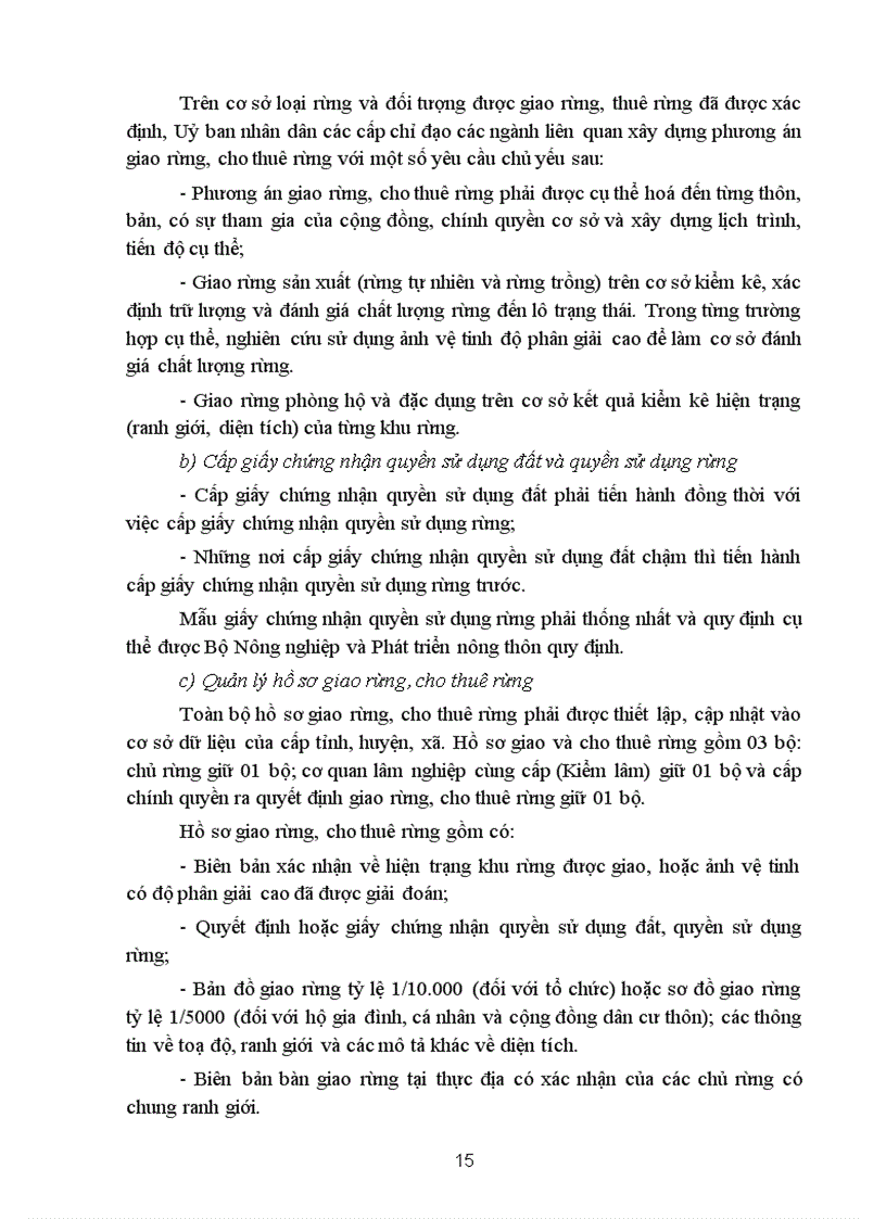 image for page Giao rừng cho thuê rừng giai đoạn 2007 2010