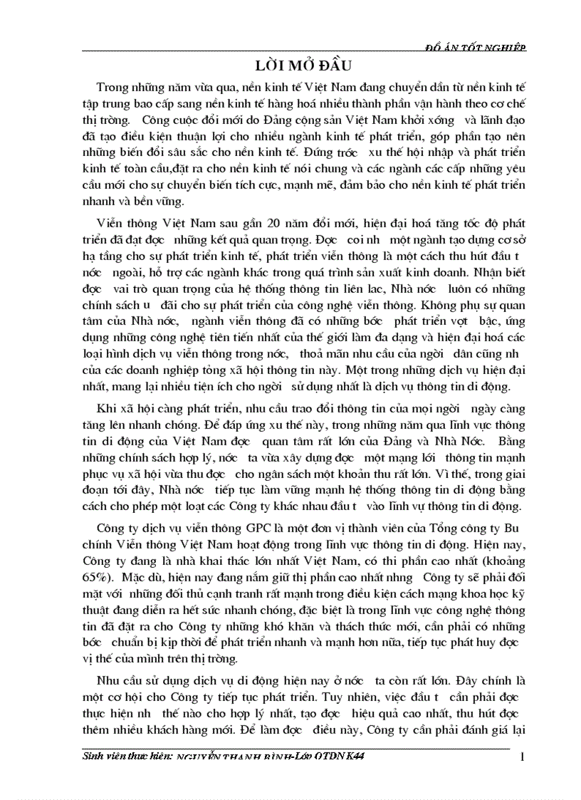 image for page Đánh giá hiệu quả dự án đầu tư viễn thông