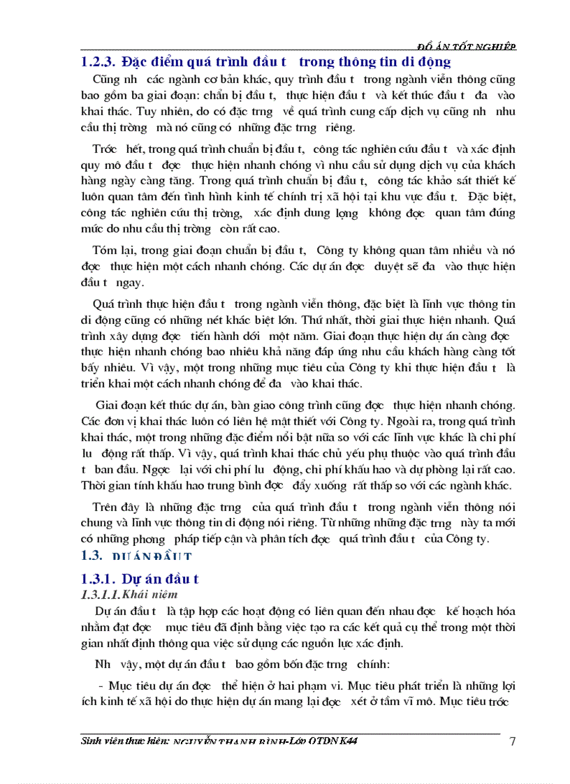 image for page Đánh giá hiệu quả dự án đầu tư viễn thông