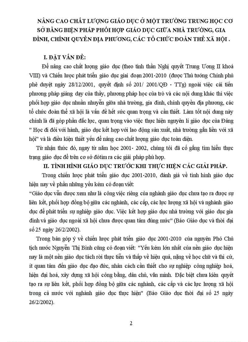 image for page Nâng cao chất lượng giáo dục ở một trường trung học cơ sở bằng biện pháp phối hợp giáo dục giữa nhà trường gia đình chính quyền địa phương các tổ chức đoàn thể xã hội