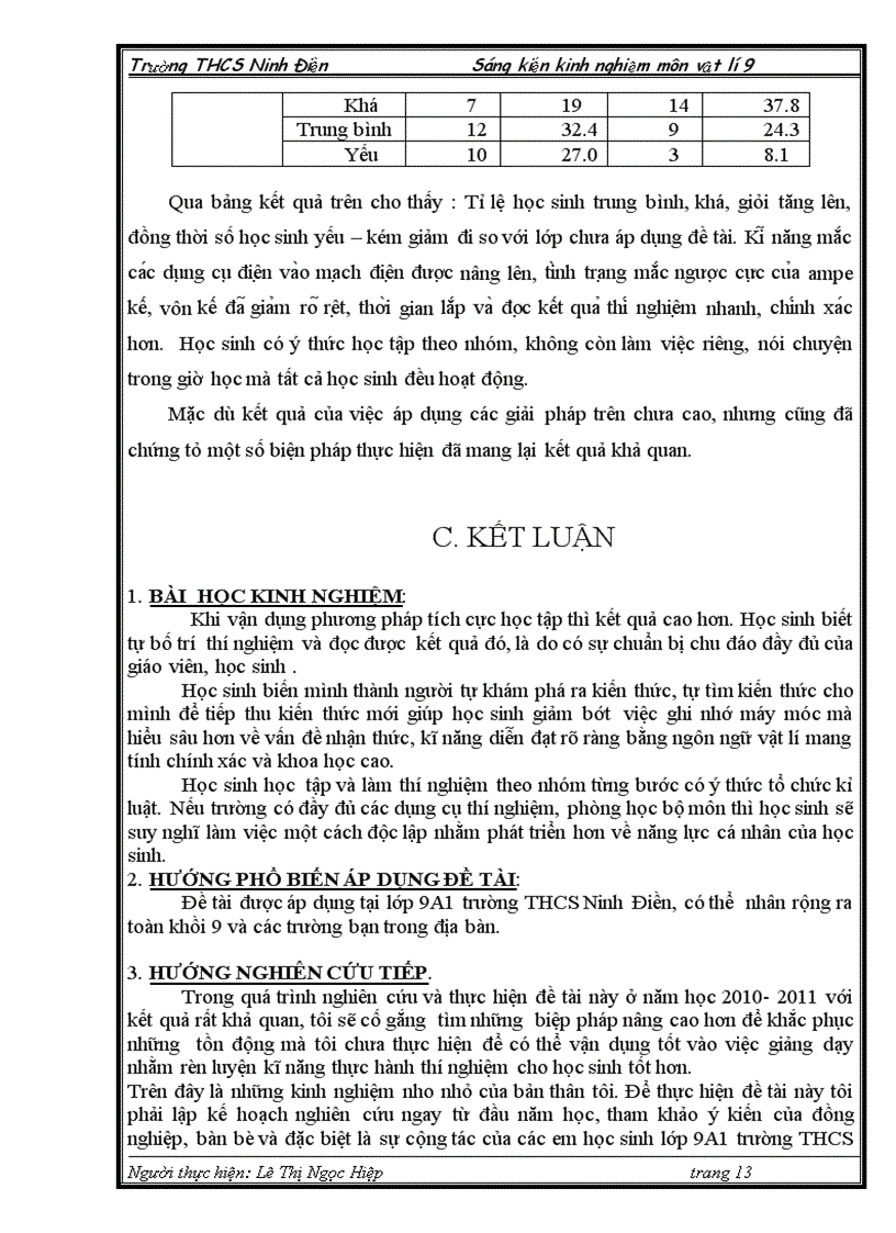 image for page Rèn kĩ năng thực hành thí nghiệm phần điện học cho học sinh thông qua dạy học vật lí 9 trường thcs ninh điền