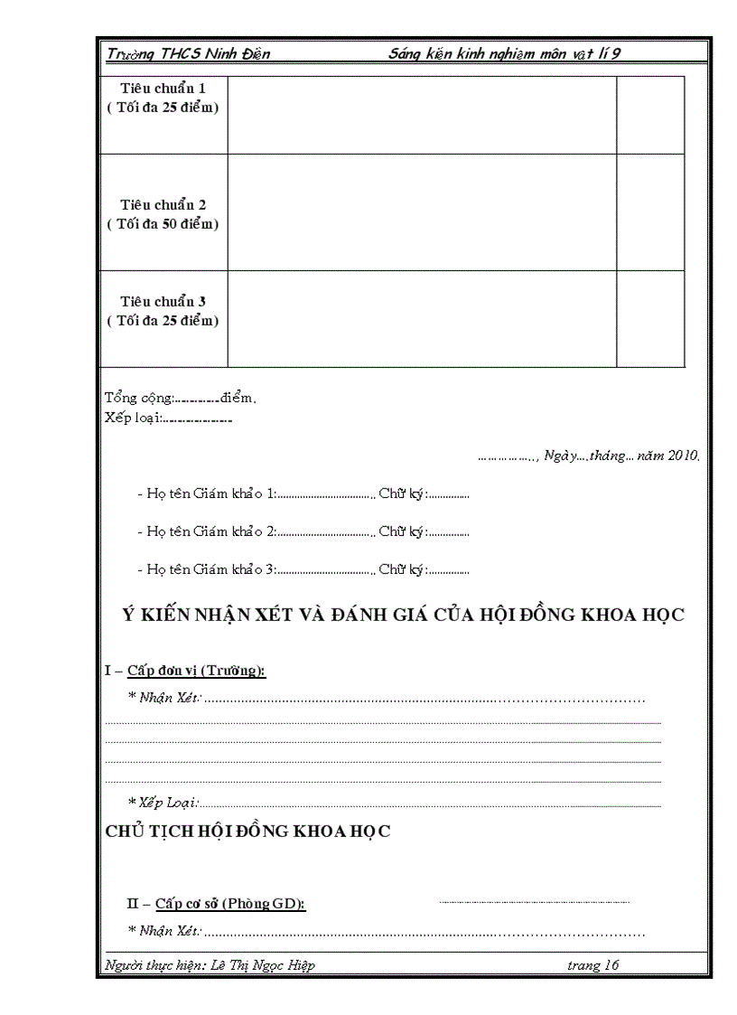 image for page Rèn kĩ năng thực hành thí nghiệm phần điện học cho học sinh thông qua dạy học vật lí 9 trường thcs ninh điền