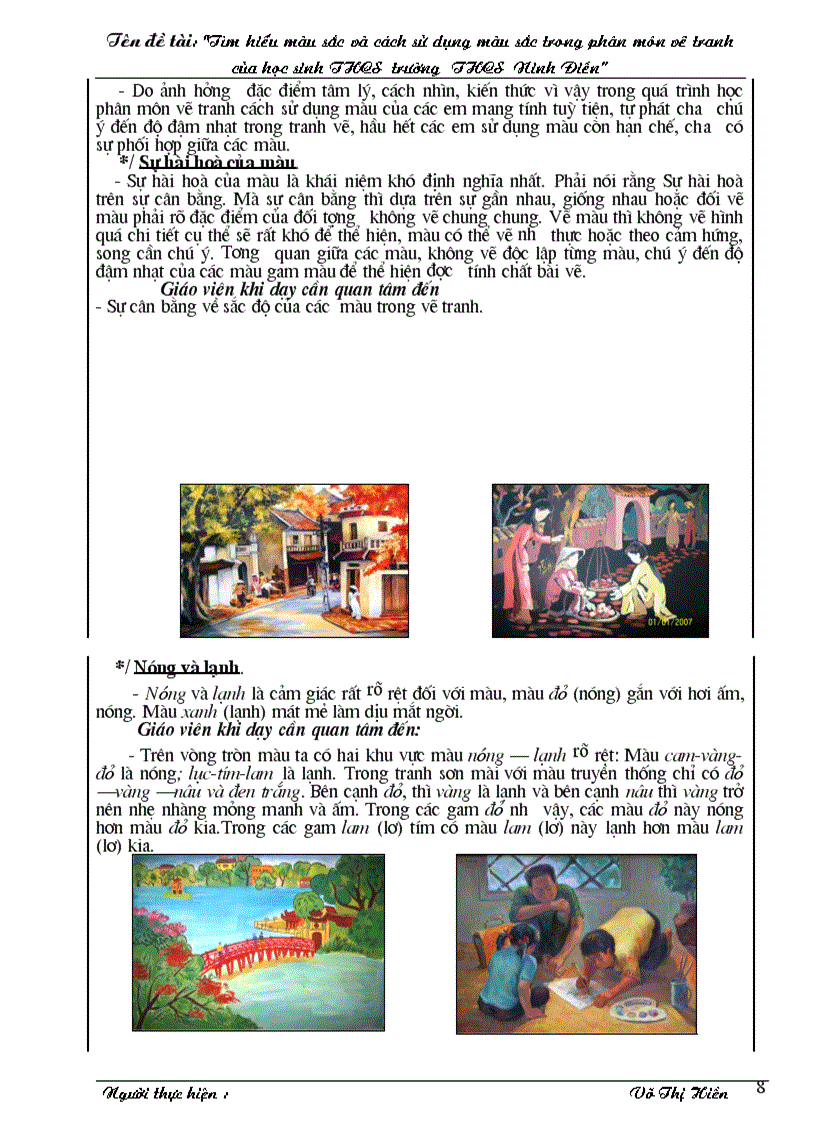image for page Tìm hiểu màu sắc và cách sử dụng màu sắc trong phân môn vẽ tranh của học sinh THCS