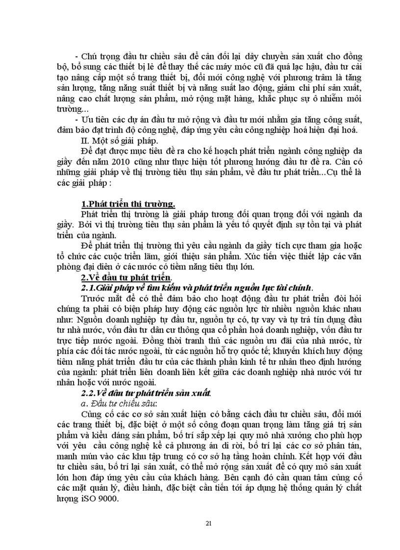 image for page Phương hướng đầu tư phát triển ngành công nghiệp da giầy đến năm 2010