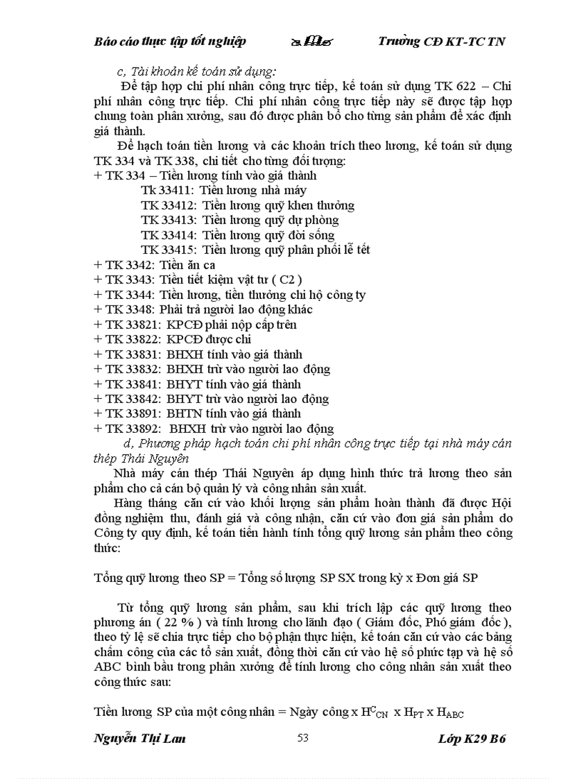 image for page Một số kiến nghị nhằm hoàn thiện công tác kế toán tập hợp chi phí sản xuất và tính giá thành sản phẩm tại nhà máy cán thép Thái Nguyên