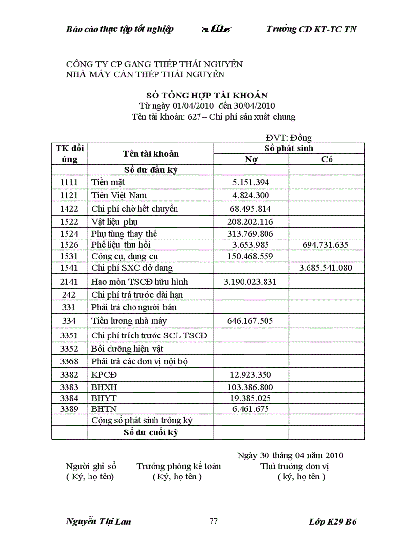 image for page Một số kiến nghị nhằm hoàn thiện công tác kế toán tập hợp chi phí sản xuất và tính giá thành sản phẩm tại nhà máy cán thép Thái Nguyên