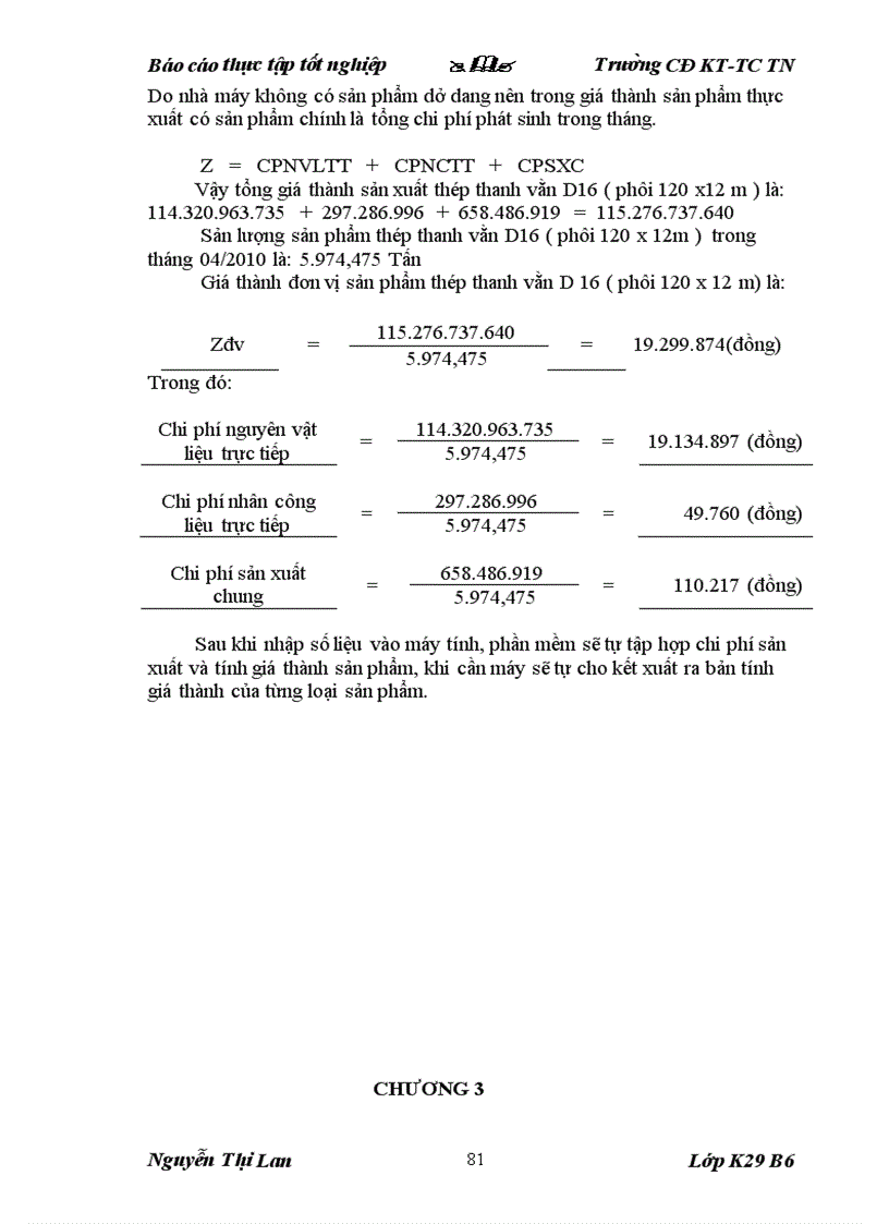 image for page Một số kiến nghị nhằm hoàn thiện công tác kế toán tập hợp chi phí sản xuất và tính giá thành sản phẩm tại nhà máy cán thép Thái Nguyên