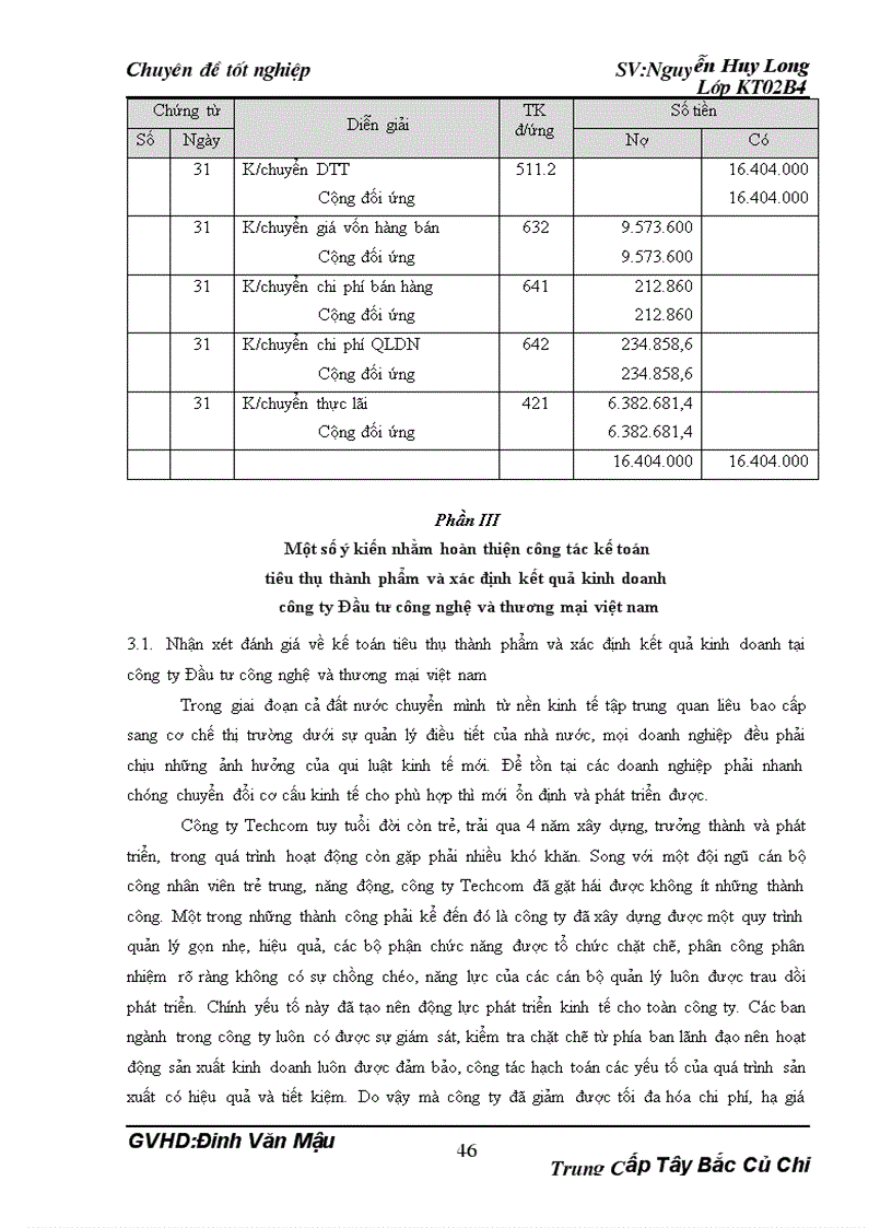 image for page Hoàn thiện hạch toán tiêu thụ thành phẩm và xác định kết quả kinh doanh tại Công ty Đầu tư công nghệ và thương mại Việt Nam