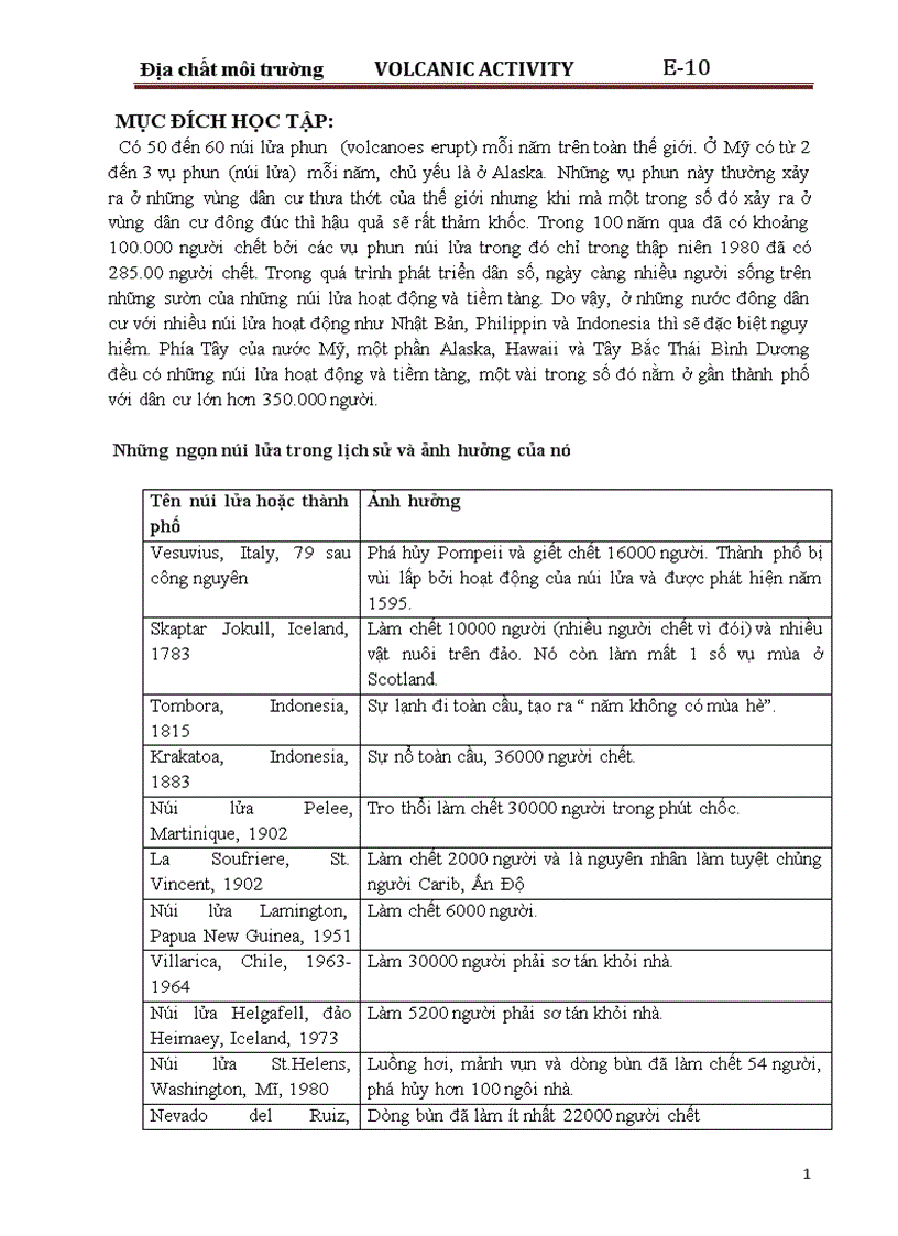 image for page Phân tích hoạt động núi lửa