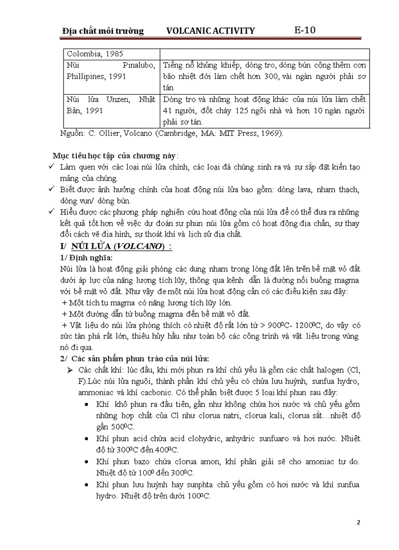 image for page Phân tích hoạt động núi lửa