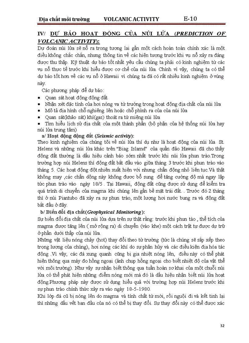 image for page Phân tích hoạt động núi lửa