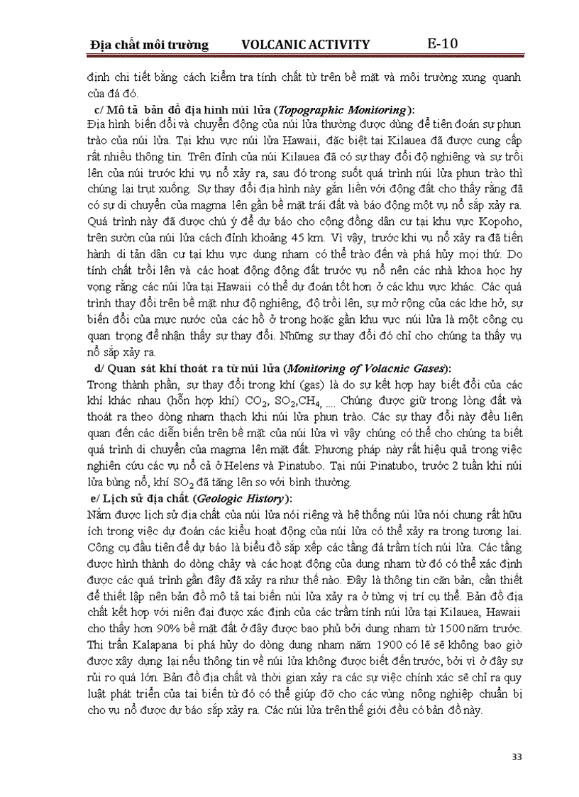 image for page Phân tích hoạt động núi lửa