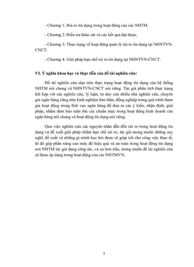 image for page Rủi ro tín dụng tại ngân hàng ngoại thương Việt Nam chi nhánh Cần Thơ Thực trạng và giải pháp