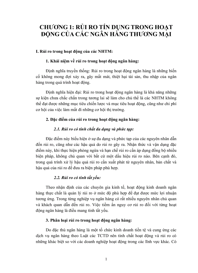 image for page Rủi ro tín dụng tại ngân hàng ngoại thương Việt Nam chi nhánh Cần Thơ Thực trạng và giải pháp