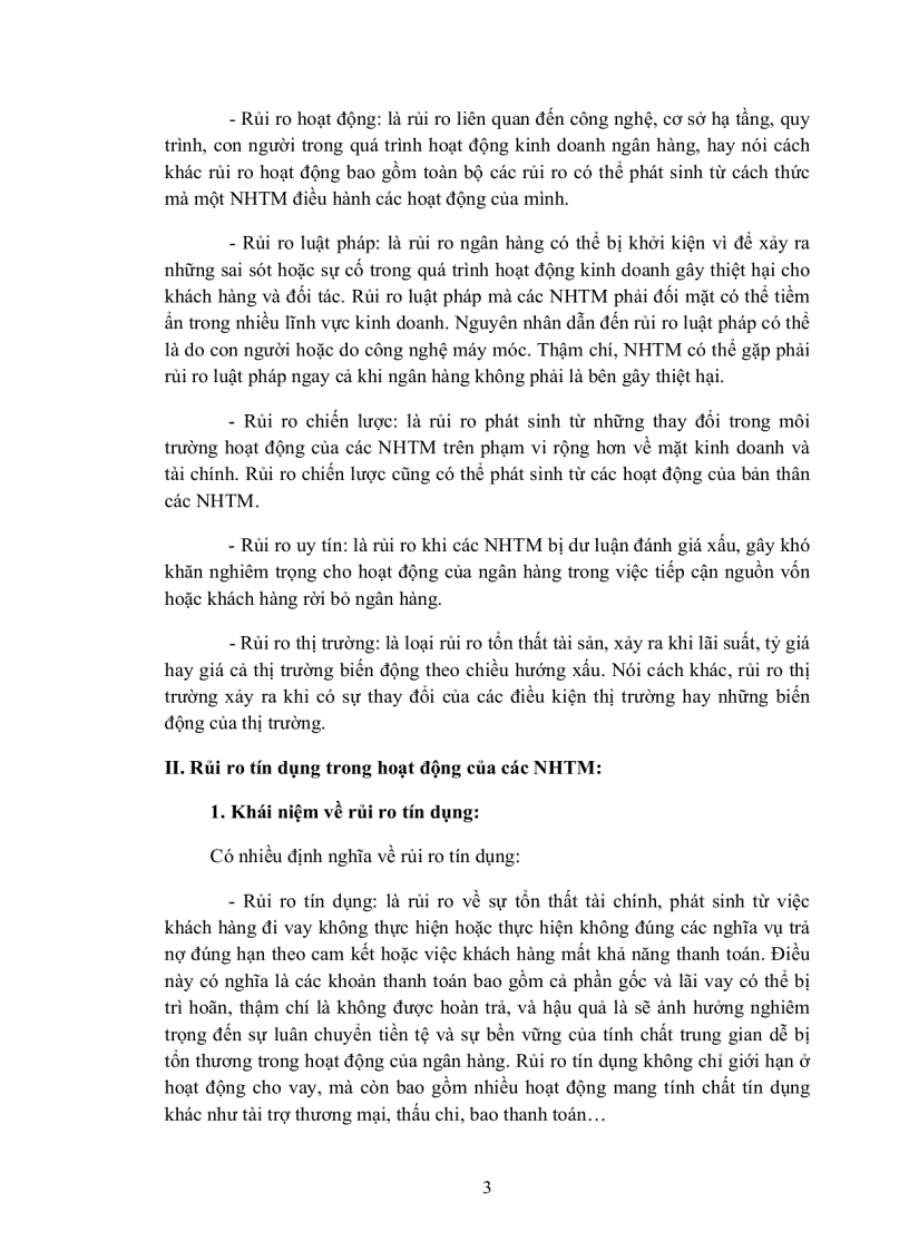 image for page Rủi ro tín dụng tại ngân hàng ngoại thương Việt Nam chi nhánh Cần Thơ Thực trạng và giải pháp
