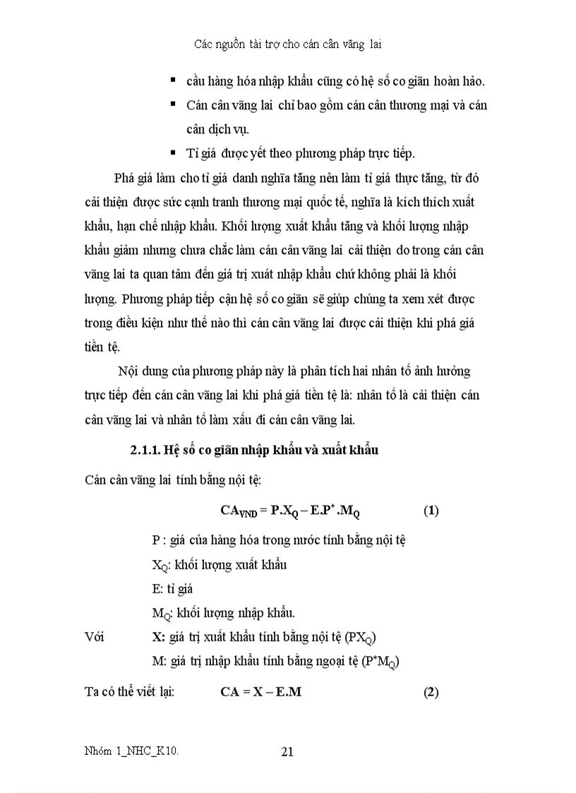 image for page Các nguồn tài trợ cho cán cân vãng lai bài thảo luận tài chính quốc tế