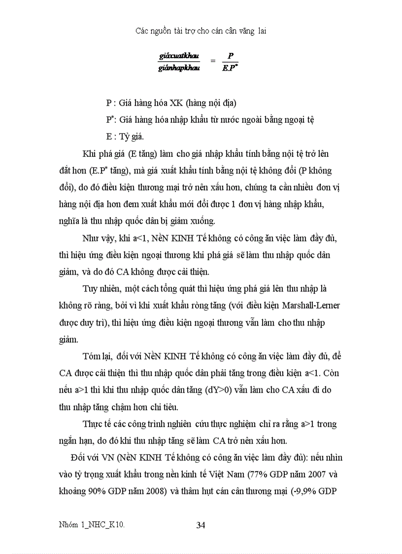 image for page Các nguồn tài trợ cho cán cân vãng lai bài thảo luận tài chính quốc tế