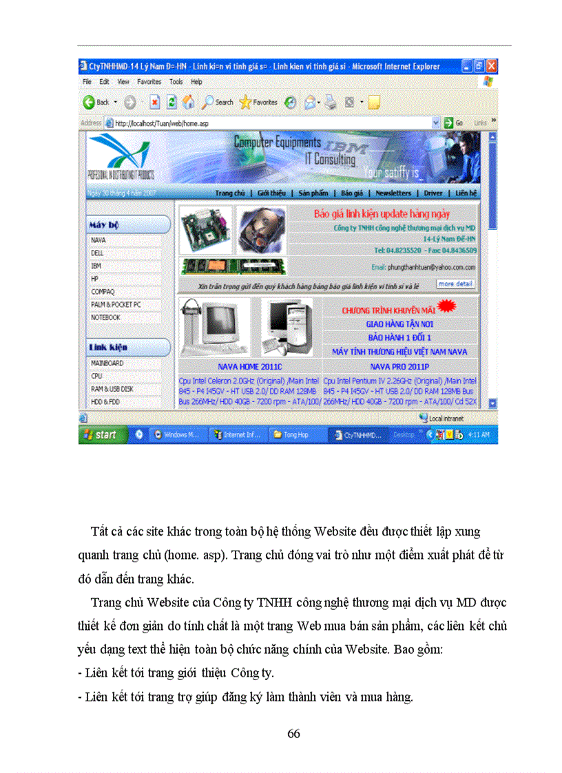 image for page Xây dựng WebSite giới thiệu sản phẩm và bán hàng qua mạng cho Công ty Công Nghệ Thương Mại Dịch Vụ MD