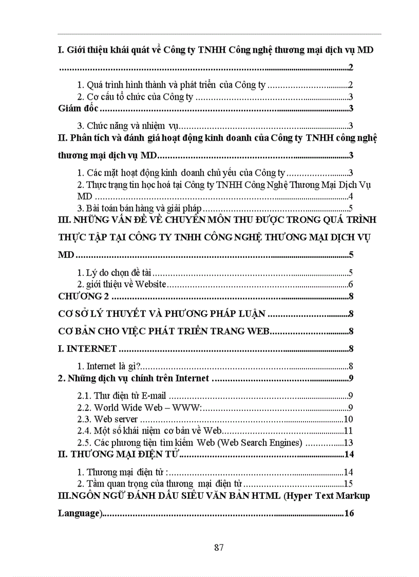 image for page Xây dựng WebSite giới thiệu sản phẩm và bán hàng qua mạng cho Công ty Công Nghệ Thương Mại Dịch Vụ MD