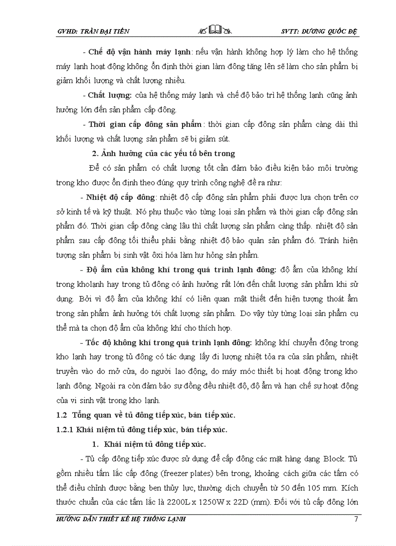 image for page Thiết kế hệ thống lạnh tủ đông bán tiếp xúc năng suất 400kg mẽ