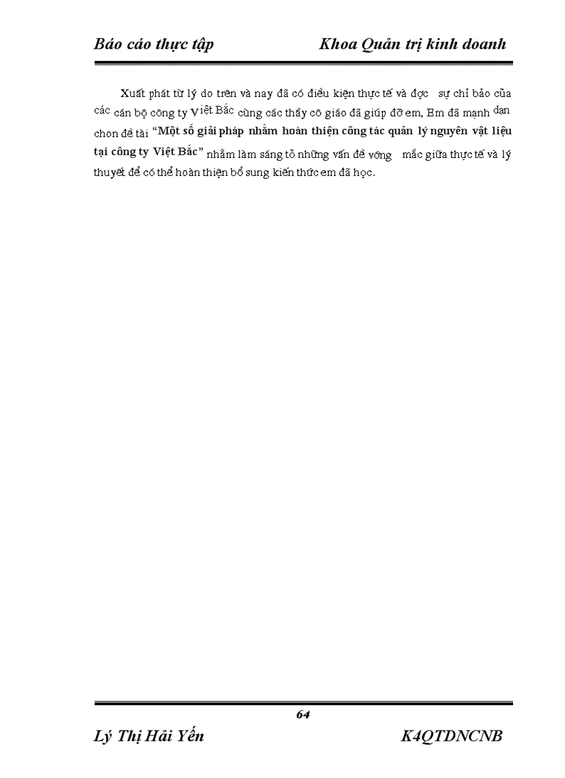 image for page Báo cáo thực tập tại Công ty Việt Bắc Bộ Quốc Phòng